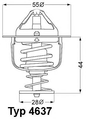 WAHLER 463788d -  Термостат, охлаждающая жидкость
