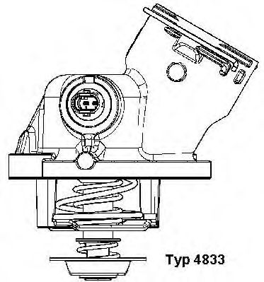 WAHLER 4833100d -  Термостат, охлаждающая жидкость