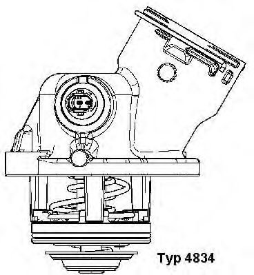 WAHLER 4834100d -  Термостат, охлаждающая жидкость