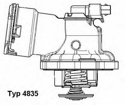 WAHLER 483587d -  Термостат, охлаждающая жидкость