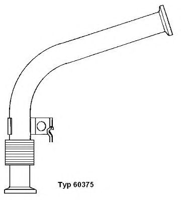WAHLER 60375d -  Трубка, клапан возврата ОГ