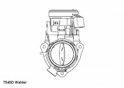 WAHLER 7545d -  Патрубок дроссельной заслонки