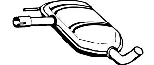 WALKER 14445 -  Средний глушитель выхлопных газов
