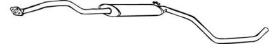 WALKER 17714 -  Средний глушитель выхлопных газов