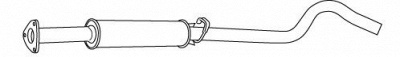 WALKER 19358 -  Средний глушитель выхлопных газов