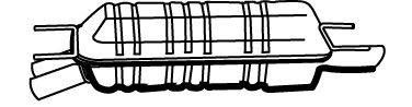 WALKER 19373 -  Глушитель выхлопных газов конечный