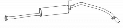 WALKER 19660 -  Глушитель выхлопных газов конечный