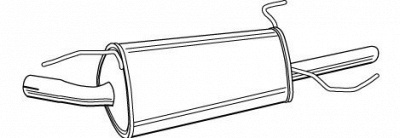 WALKER 19989 -  Глушитель выхлопных газов конечный