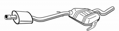 WALKER 21843 -  Средний глушитель выхлопных газов