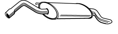 WALKER 21889 -  Глушитель выхлопных газов конечный