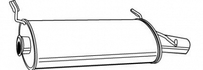 WALKER 21932 -  Глушитель выхлопных газов конечный