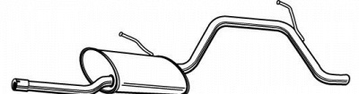 WALKER 22155 -  Глушитель выхлопных газов конечный