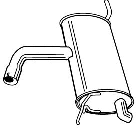 WALKER 23004 -  Глушитель выхлопных газов конечный