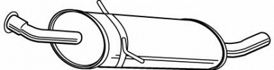 WALKER 23291 -  Глушитель выхлопных газов конечный
