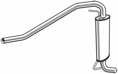 WALKER 23986 -  Глушитель выхлопных газов конечный
