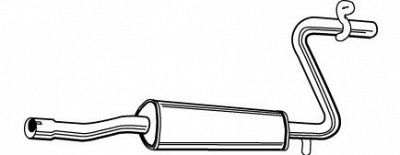 WALKER 70701 -  Средний глушитель выхлопных газов