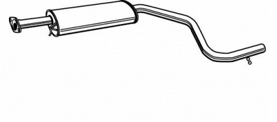 WALKER 71389 -  Средний глушитель выхлопных газов