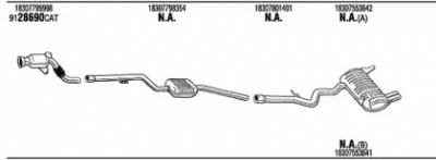 WALKER bwk053146a - Система выпуска ОГ