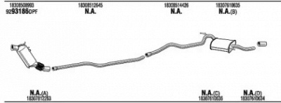 WALKER bwk053234ba -  Система выпуска ОГ