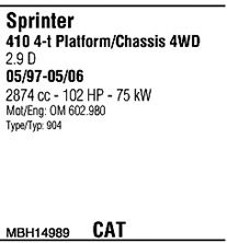 WALKER mbh14989 -