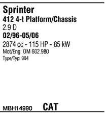 WALKER mbh14990 -