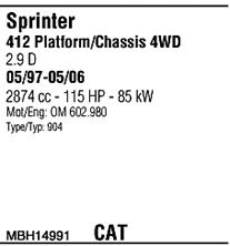 WALKER mbh14991 -  