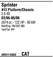 WALKER mbh14992 -  
