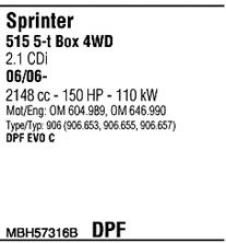 WALKER mbh57316b -