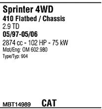 WALKER mbt14989 -  