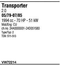 WALKER vw72214 -