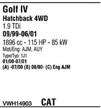 WALKER vwh14903 -