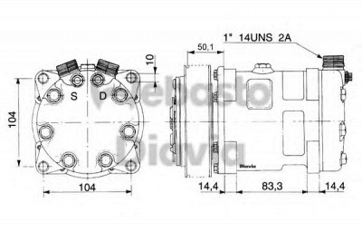 WEBASTO 82d015101pa -  Компрессор, кондиционер