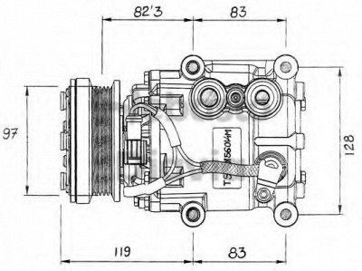 WEBASTO 82d0156014ma -  Компрессор, кондиционер