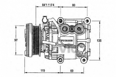 WEBASTO 82d0156085ma -  Компрессор, кондиционер