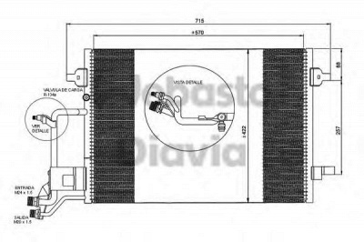 WEBASTO 82d0225011b -  Конденсатор, кондиционер
