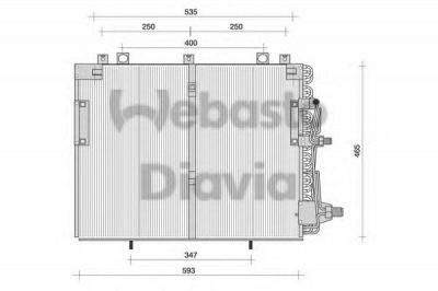 WEBASTO 82d0225036a -  Конденсатор, кондиционер