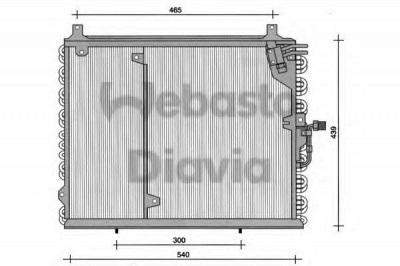 WEBASTO 82d0225038a -  Конденсатор, кондиционер