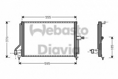 WEBASTO 82d0225047b -  Конденсатор, кондиционер