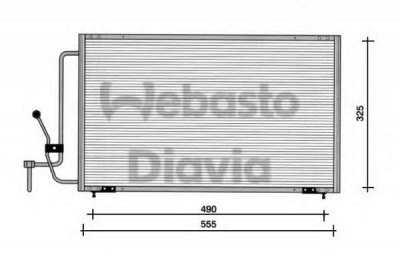 WEBASTO 82d0225055a -  Конденсатор, кондиционер
