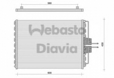 WEBASTO 82d0225061a -  Конденсатор, кондиционер