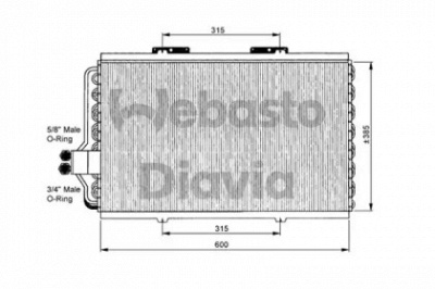 WEBASTO 82d0225062ms1a -  Конденсатор, кондиционер