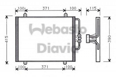 WEBASTO 82d0225065b -  Конденсатор, кондиционер
