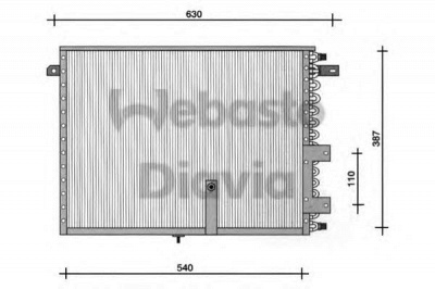 WEBASTO 82d0225068a - Конденсатор, кондиционер