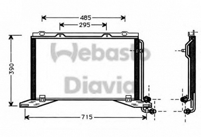 WEBASTO 82d0225124a -  Конденсатор, кондиционер