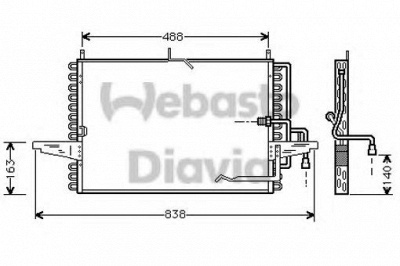 WEBASTO 82d0225148a -  Конденсатор, кондиционер