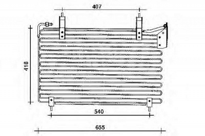 WEBASTO 82d0225150a -  Конденсатор, кондиционер