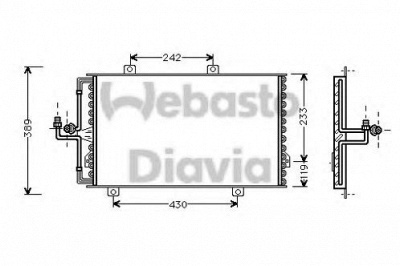 WEBASTO 82d0225154a -  Конденсатор, кондиционер