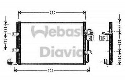 WEBASTO 82d0225180a - Конденсатор, кондиционер