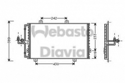 WEBASTO 82d0225181a -  Конденсатор, кондиционер
