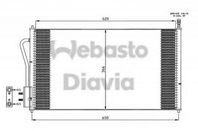 WEBASTO 82d0225218a -  Конденсатор, кондиционер